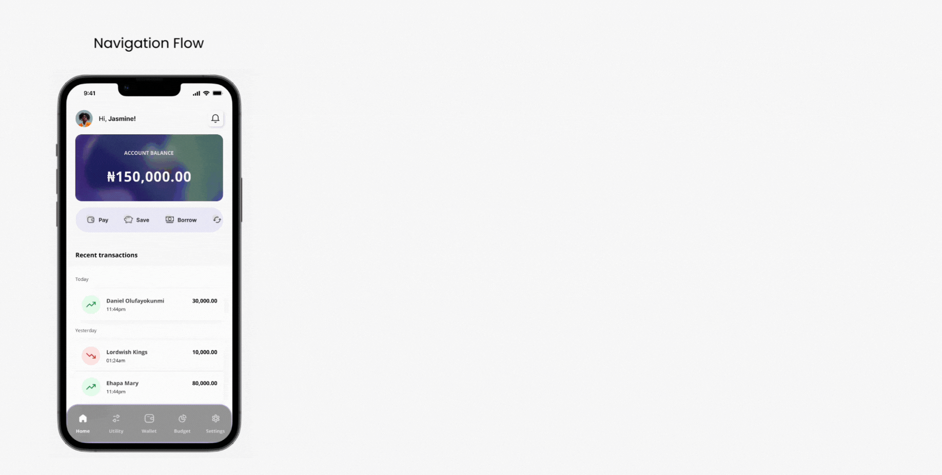 Dashr Naviagtion prototype